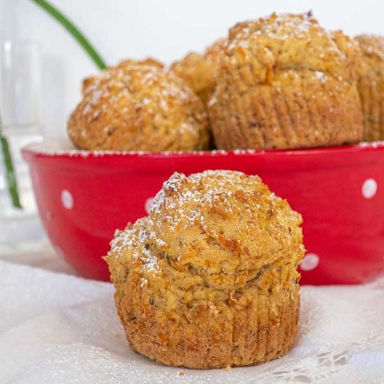 One Bowl GF Banana & Carrot Muffins