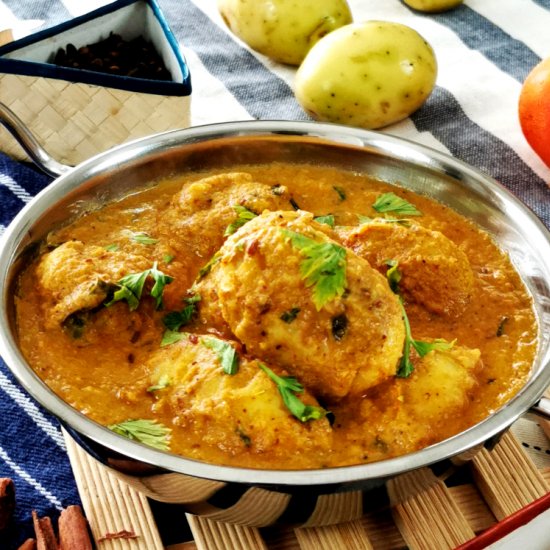 Dum aloo (Indian style potato curry