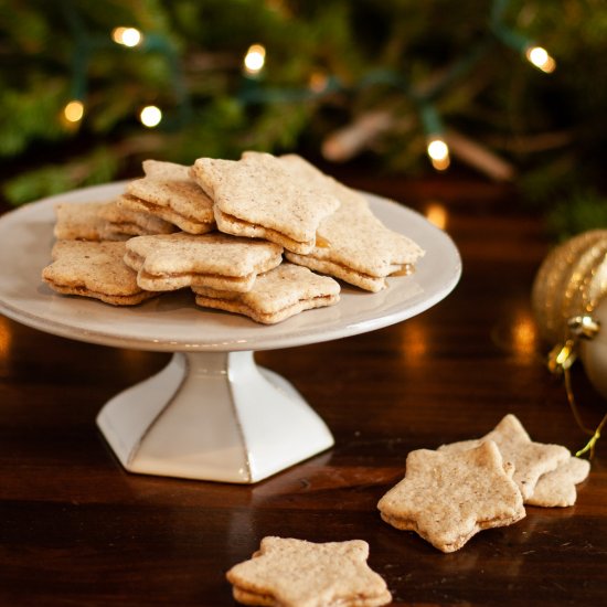 Pecan Shortbread with Caramel