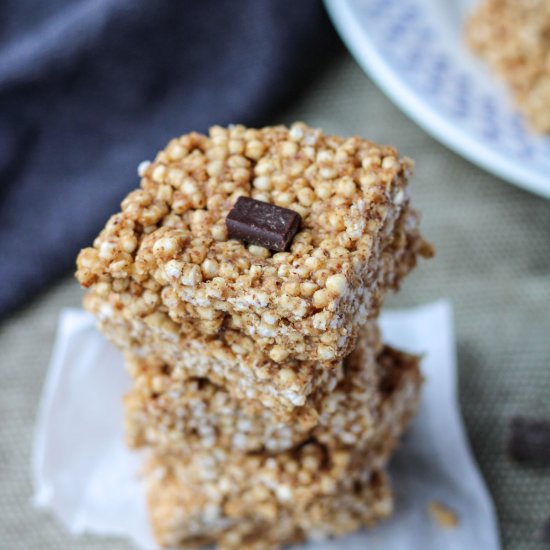 Puffed Quinoa Almond Butter Bars