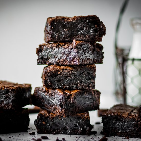 Bourbon fudge brownies