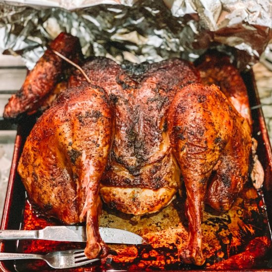 Smoked Spatchcock Turkey