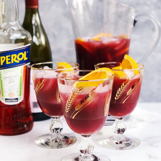 Easy Red Sangria with Aperol