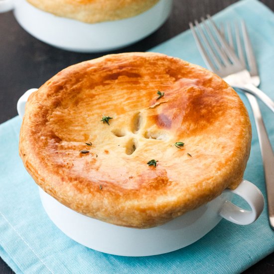 Vegetable Pot Pie For Two