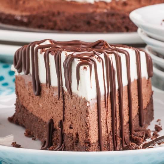 Triple Chocolate Mousse Cake