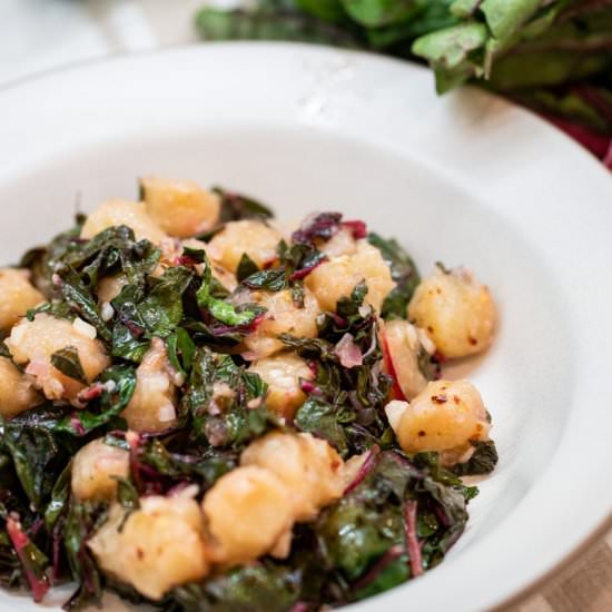 Gnocchi with Chard