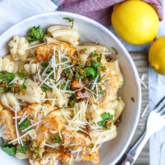 Lemon Pistachio Gremolata Pasta