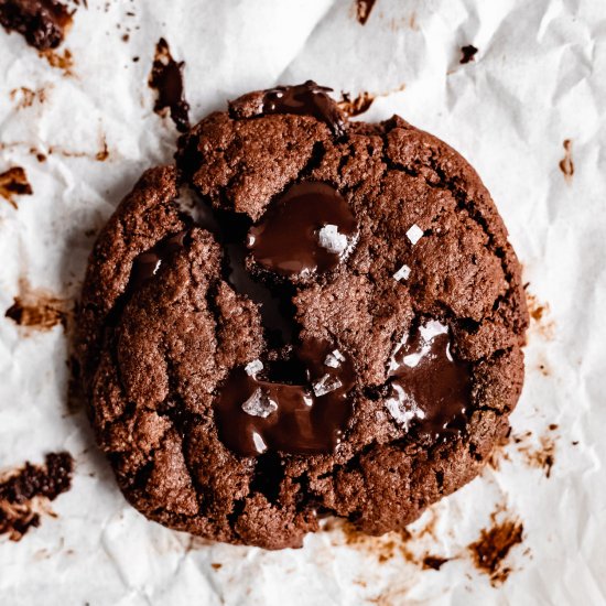 Vegan Double Chocolate Cookies