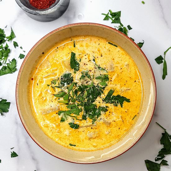 Leek, Corn, and Potato Soup