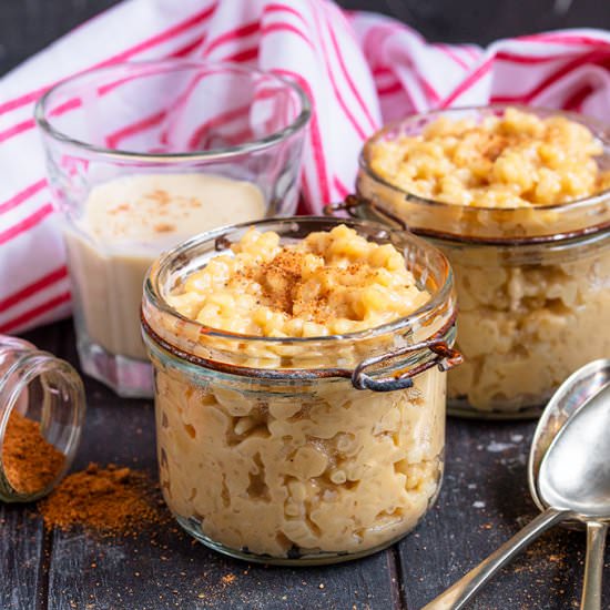 Eggnog Rice Pudding