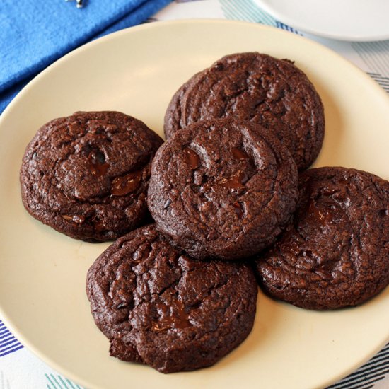 Double Chocolate Espresso Cookies