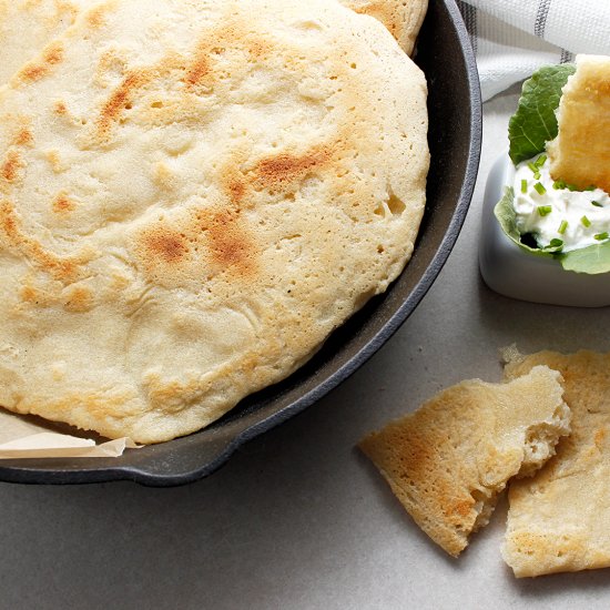 Quick Sourdough Naan Bread