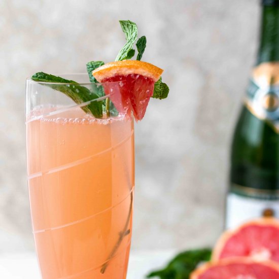 Grapefruit Mimosas