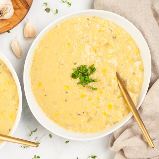 Vegan Potato Corn Chowder