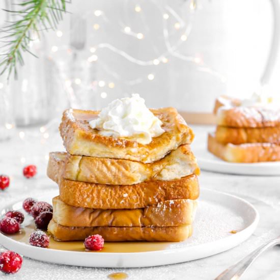 Homemade Eggnog French Toast