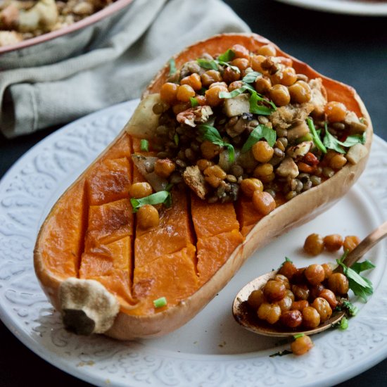 Harvest Stuffed Balsamic Butternut