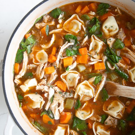 Chicken Tortellini Soup