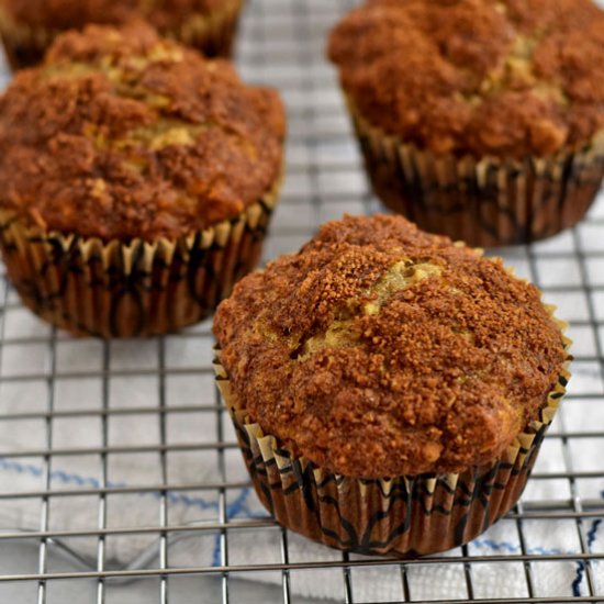 Gluten Free Banana Oatmeal Muffins