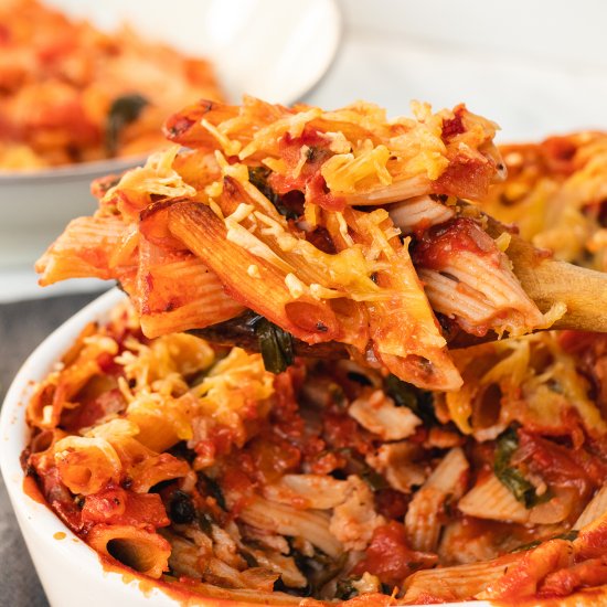 Dairy Free Tomato Pasta Bake