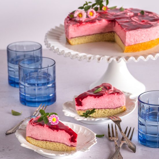 Raspberry Mousse Cake