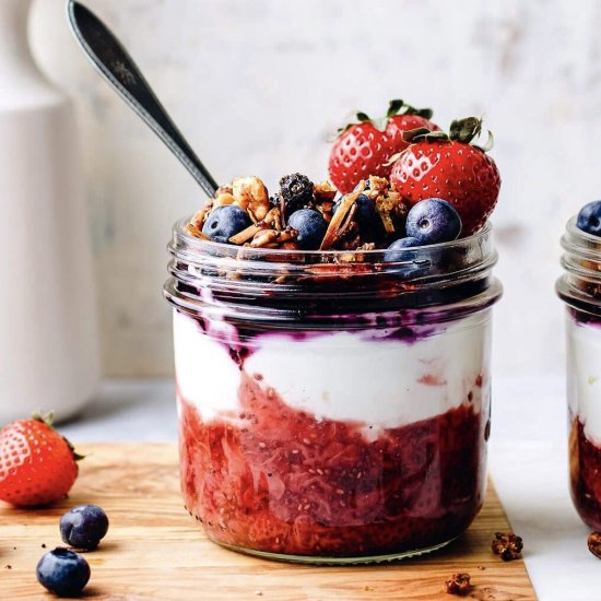 Paleo Granola Strawberry Parfait