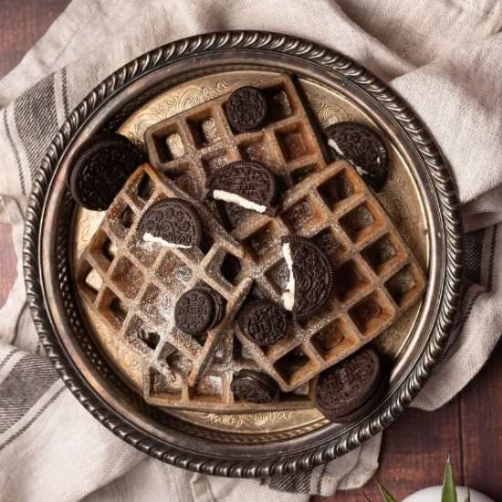 Oreo Waffles Recipe for Breakfast