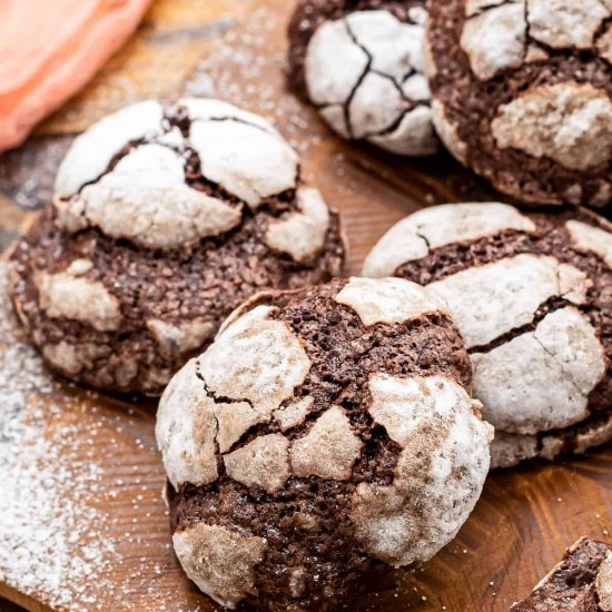 Chocolate Crinkle Cookies