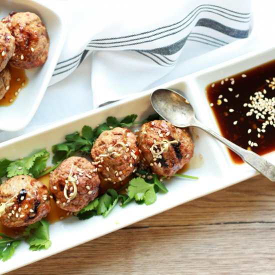 Shrimp & Turkey Asian Meatballs