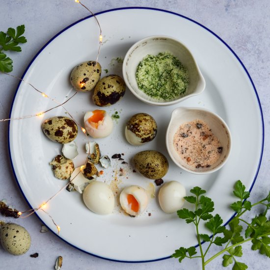 Quails Eggs with Salts