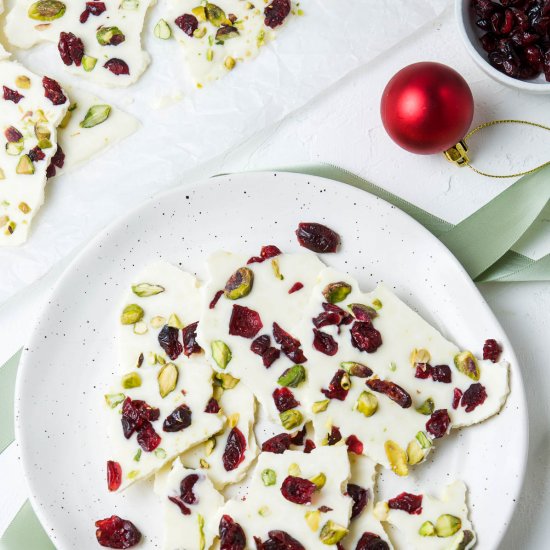 Cranberry Pistachio Bark