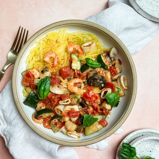 Easy Shrimp Spaghetti Squash