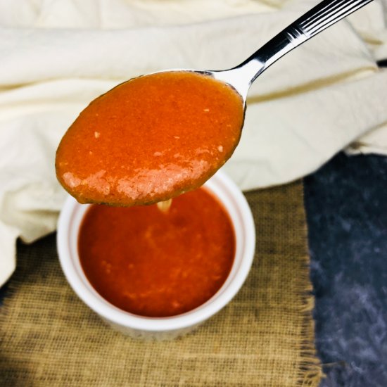 Homemade tomato puree