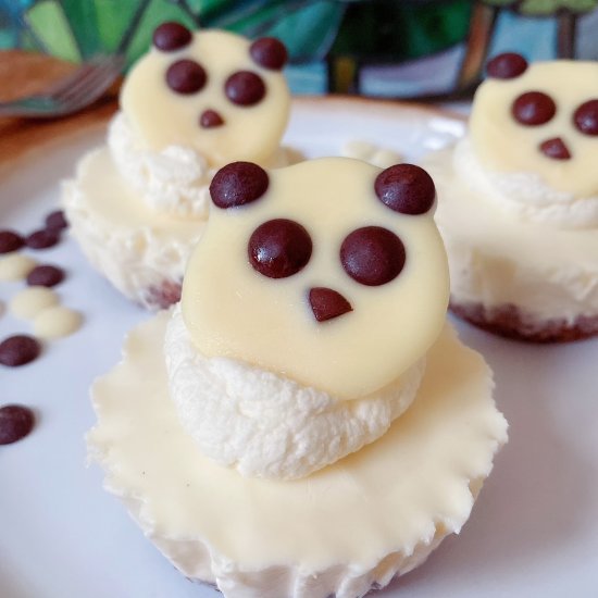 Panda Mini Cheesecake (No-Bake)