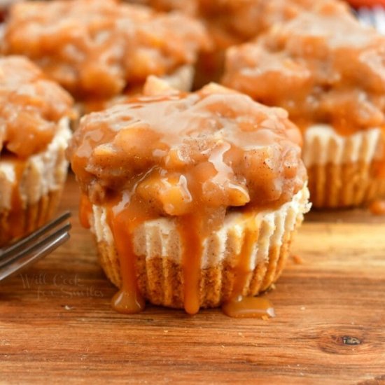 Apple Pie Mini Cheesecakes