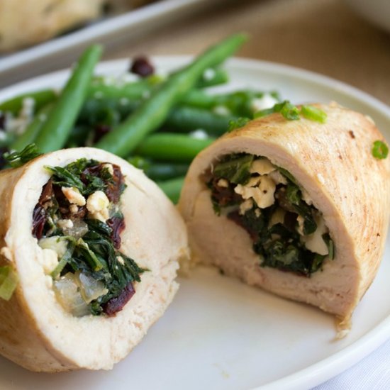 Kale & Feta Stuffed Chicken Breast