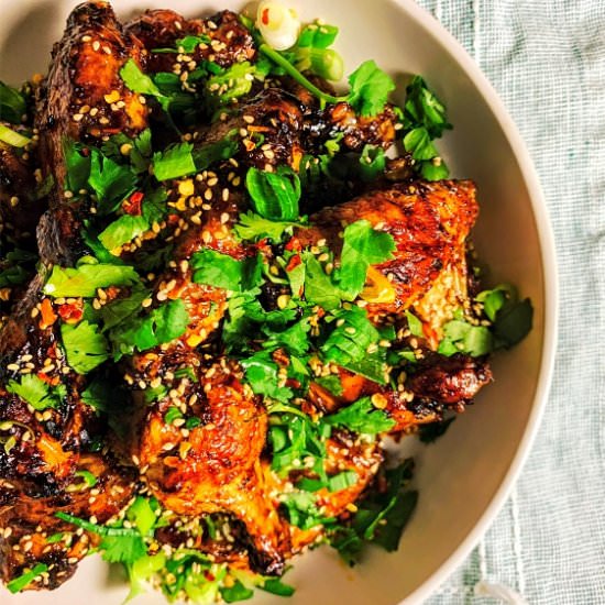 Tamarind Confetti Baked Sticky Wing