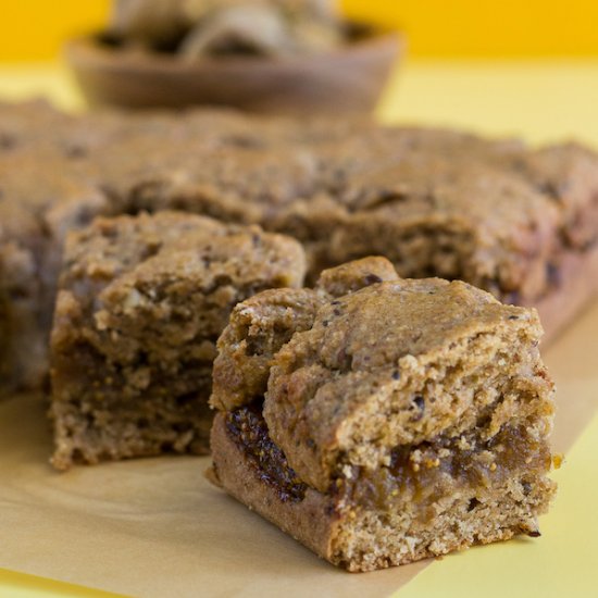 Oil-free Fig Blondie Bars