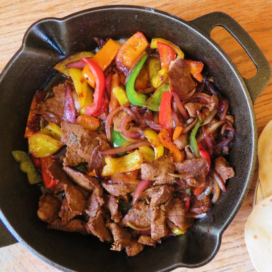 Skillet Beef Fajitas