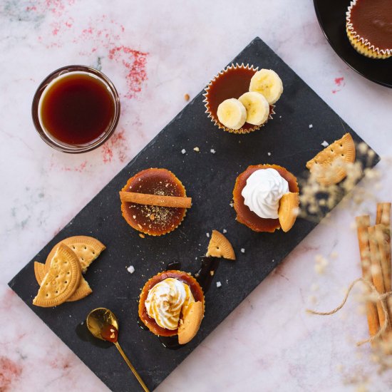 Mini Caramel Cheesecakes