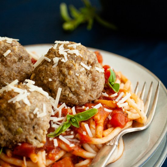 Gluten Free Spaghetti and Meatballs