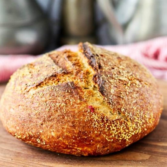 No Knead Rye Bread