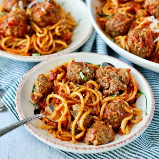 Instant Pot Spaghetti & Meatballs