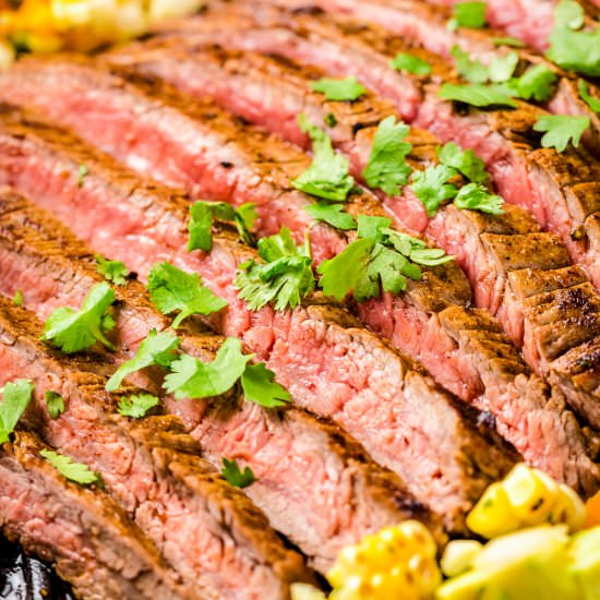 Flank Steak with Corn Salsa