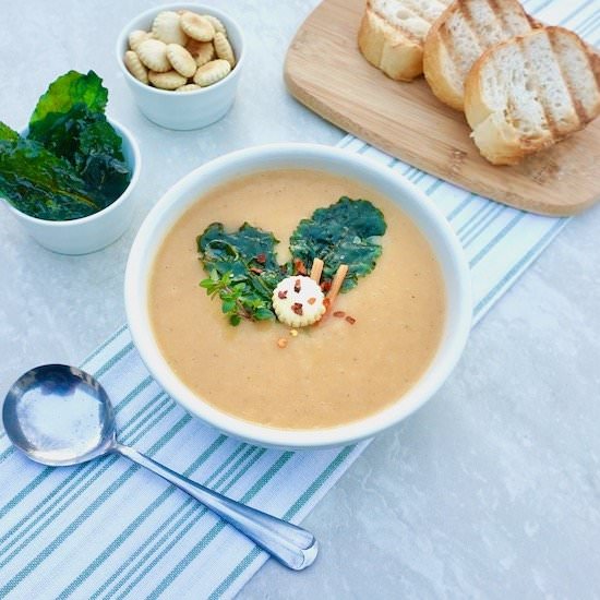 Turnip Crispy Kale Soup