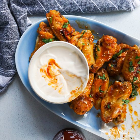 Baked Sweet & Spicy Wings