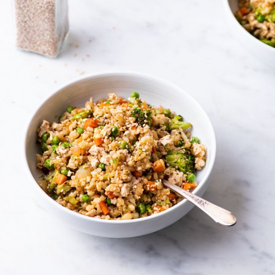 Vegetable Fried Brown Rice