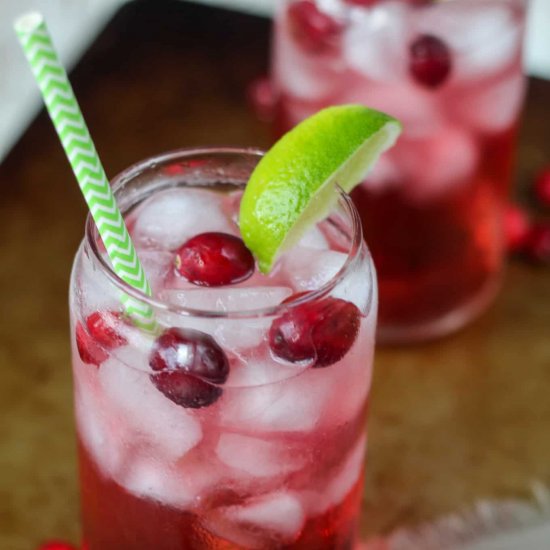 Cranberry Lime Spritzer