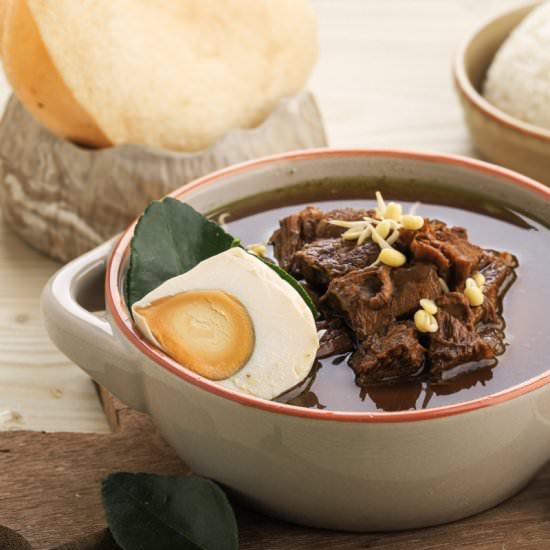 Nasi Rawon (Indonesian Black Soup)