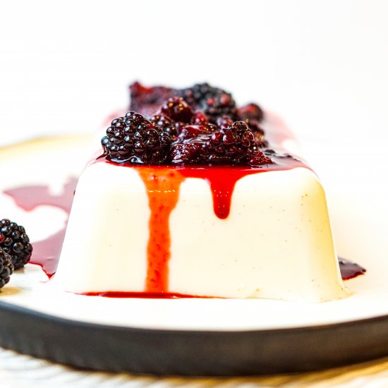 Vegan Blackberry Panacotta