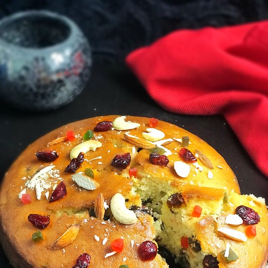 Fruit & Nut Cake (Eggless)